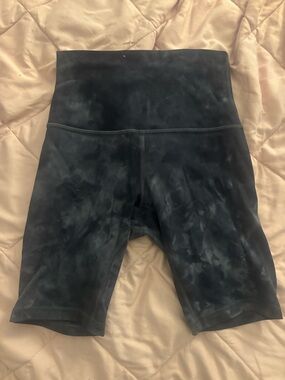 lululemon athletica Black Marble High-Rise Biker Short
